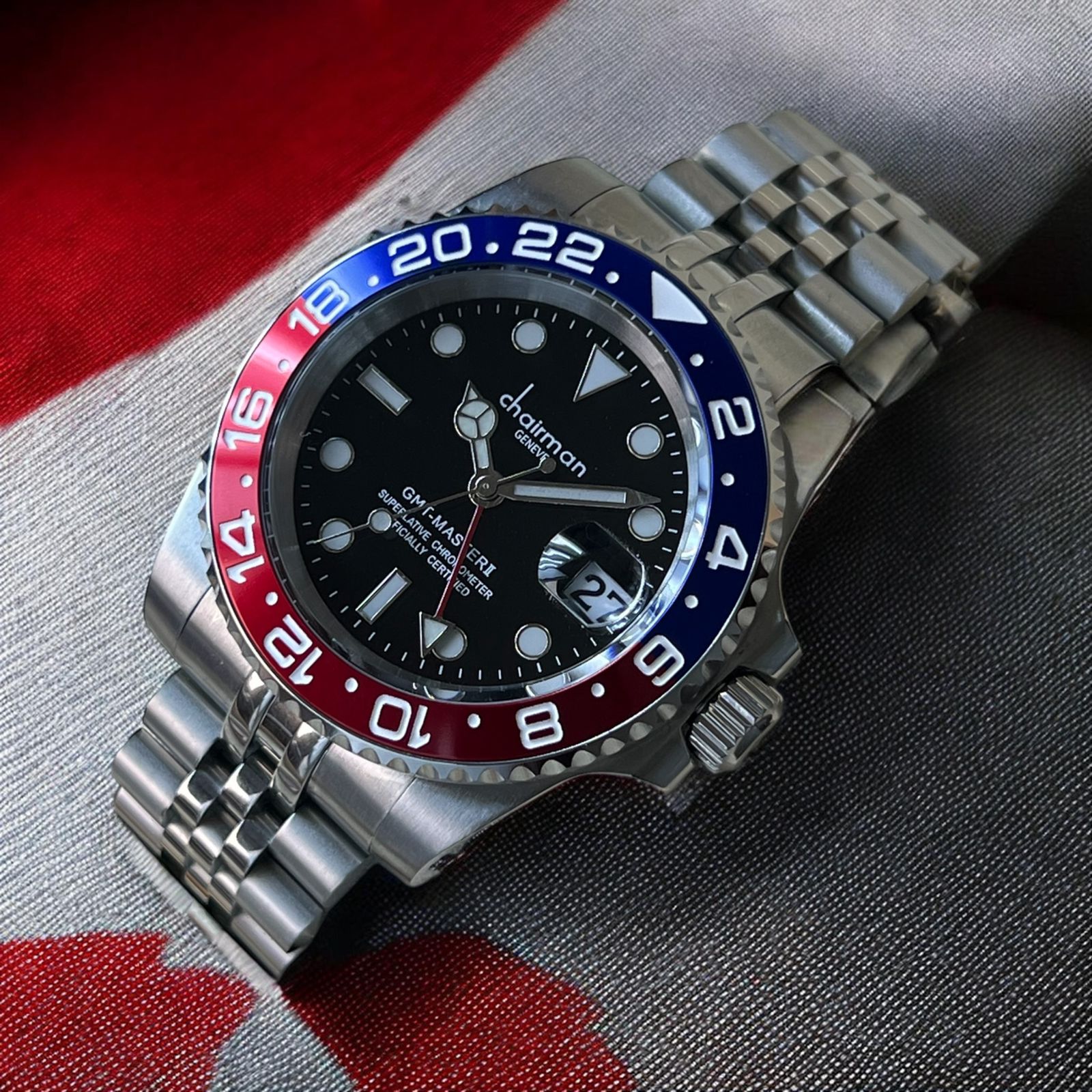 CHAIRMAN GENEVE GMT MASTER HERITAGE EDITION - PEPSI BEZEL