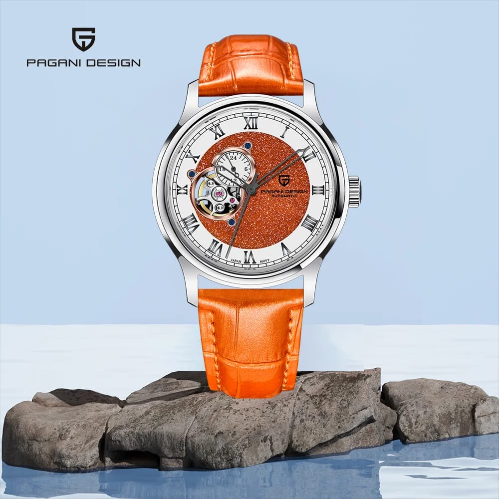 PAGANI DESIGN TOURBILLON ROMAN AUTOMATIC MECHANICAL MEN'S WATCH 41MM