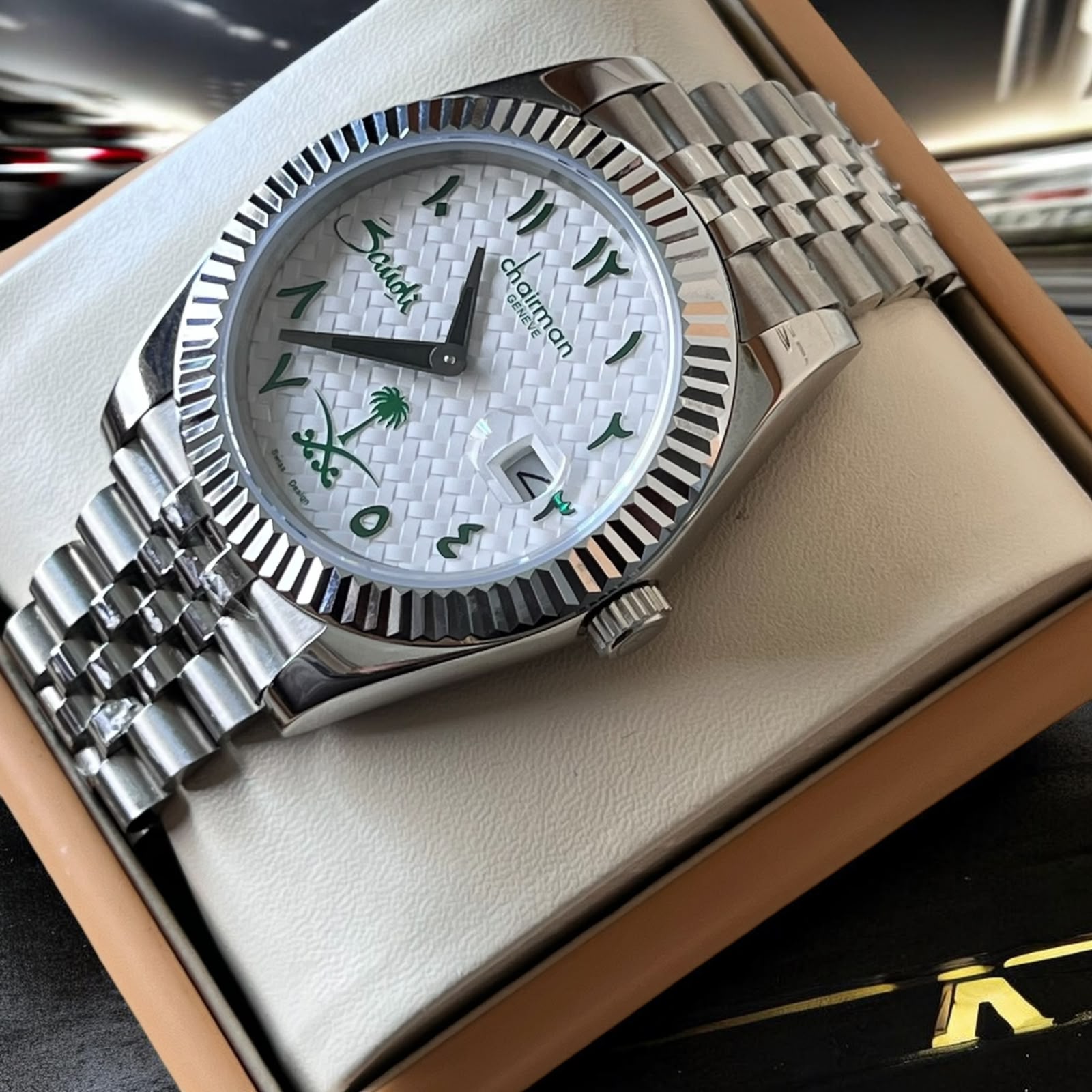 CHAIRMAN GENEVE SAUDI HERITAGE EDITION - WHITE ARABIC DIAL